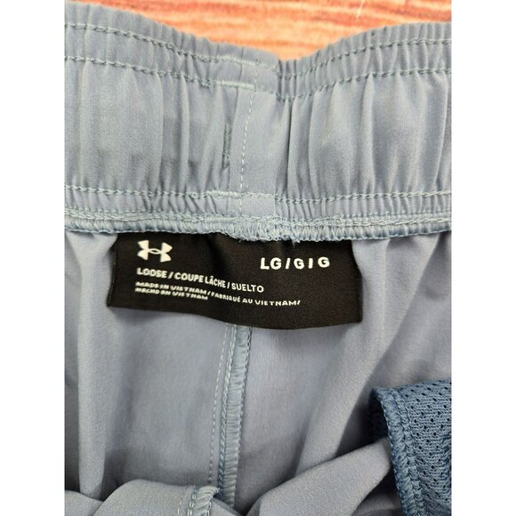 Under Armour Mens Loose Fit Shorts Large Light Blue - Picture 3 of 6
